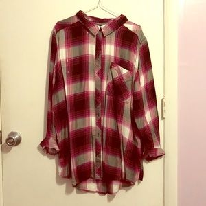 Plaid Long Sleeved Shirt